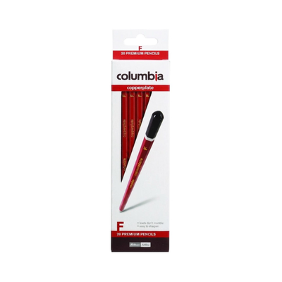 Columbia Copperplate Pencils  - Box of 20 - F