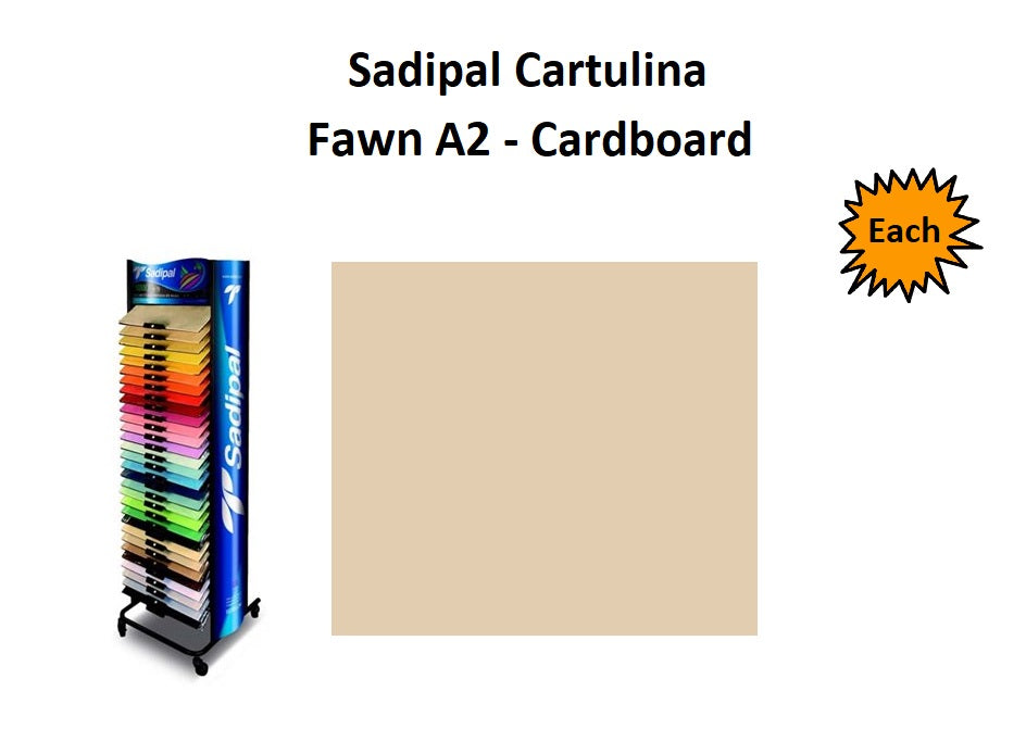 A2 - Cardboard - Single Sheets - Fawn