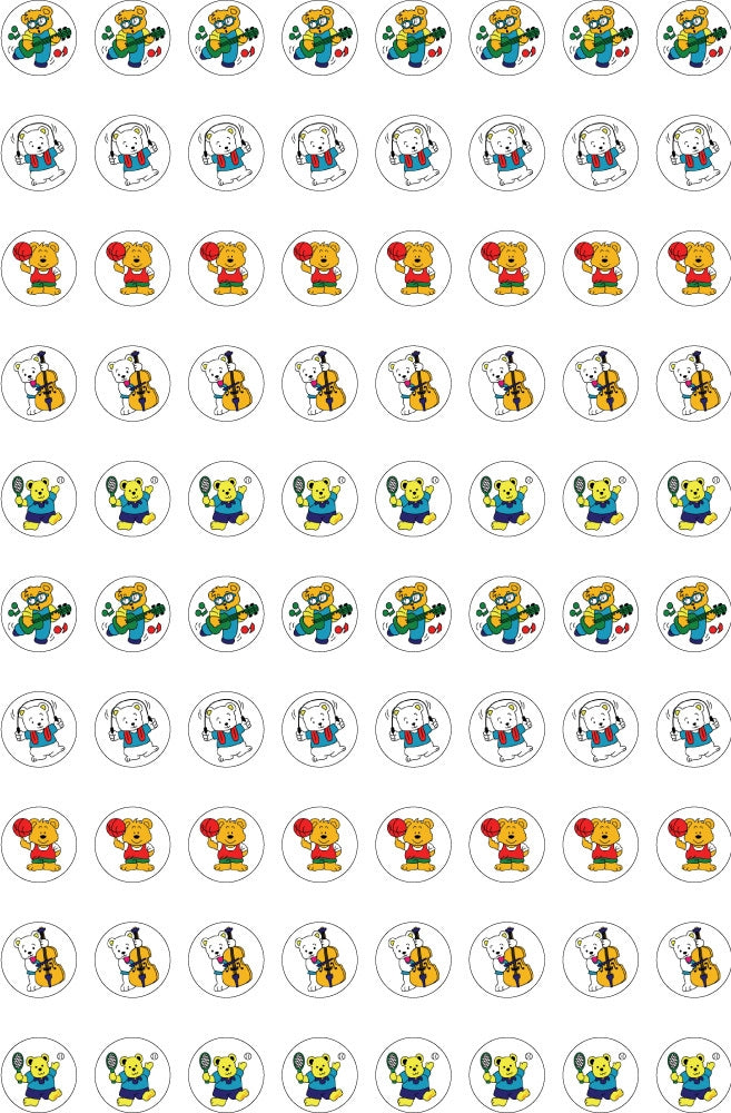 Glitter Teddy - Dynamic Glitz Merit Stickers (Pack of 800)