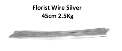 Florist Wire Silver 45cm 2.5Kg Pack