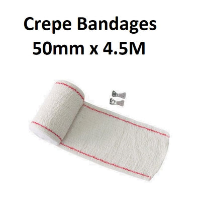 Crepe Bandages - 50mm x 4.5M