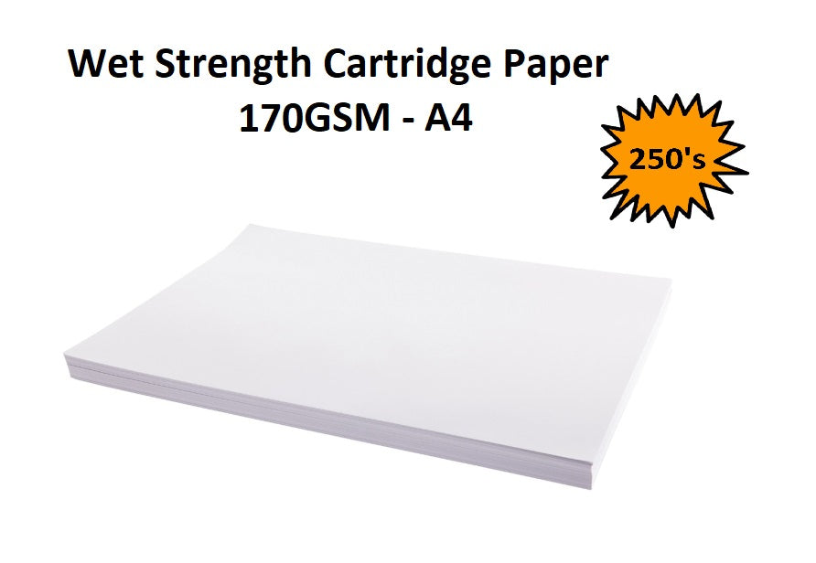 A4 - Wet Strength Cartridge Paper 165gsm 250's