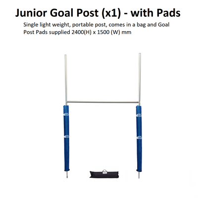 Junior Goal Post with Goal Post Pads and Bag