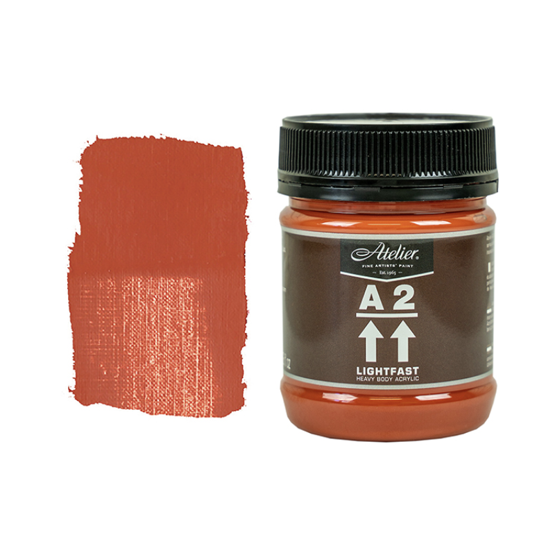 Light Red Oxide 250ml - Chroma A2 Acrylic Paint
