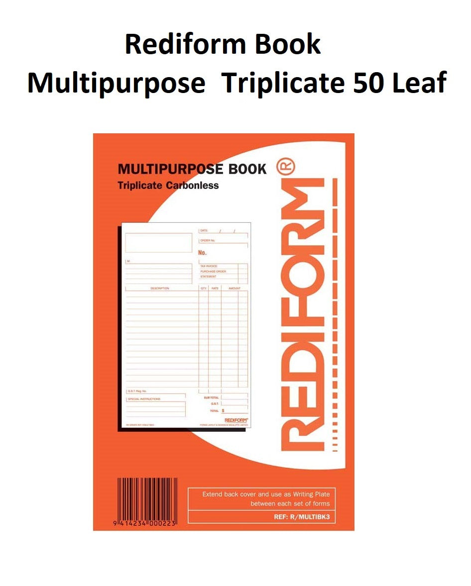 Rediform Multibook - Triplicate (NCR)