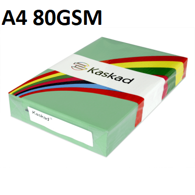 A4 Warbler Green - Kaskad 80gsm 500 Sheets