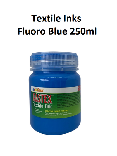 Fluoro Blue 250mL - FAStex Textile Inks