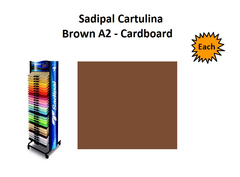 A2 - Cardboard - Single Sheets - Brown