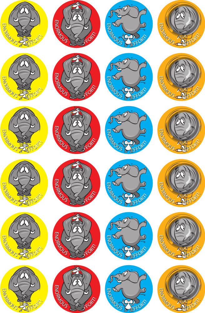 Enormous Effort - Merit Stickers (Pack of 96)