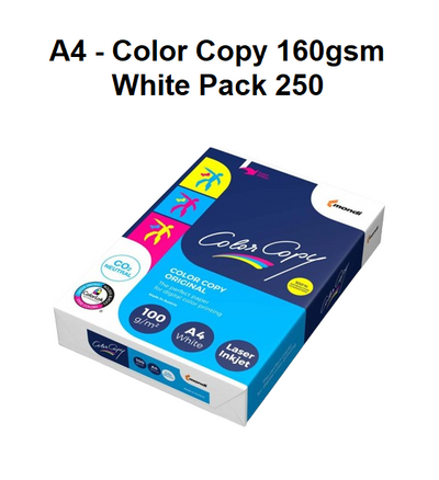 A4 - Color Copy 160gsm White Pack 250