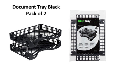 Document Tray 2 Pack - Black