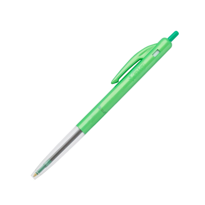 Green - Bic Clic Pens Medium - single