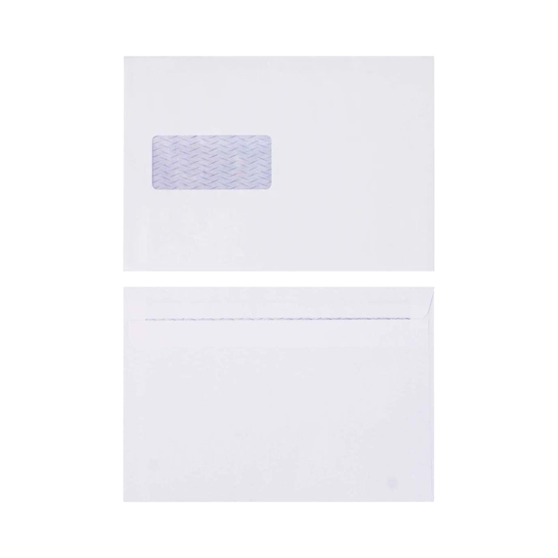 C5 Envelopes (E23) - White Window Banker - Box of 250
