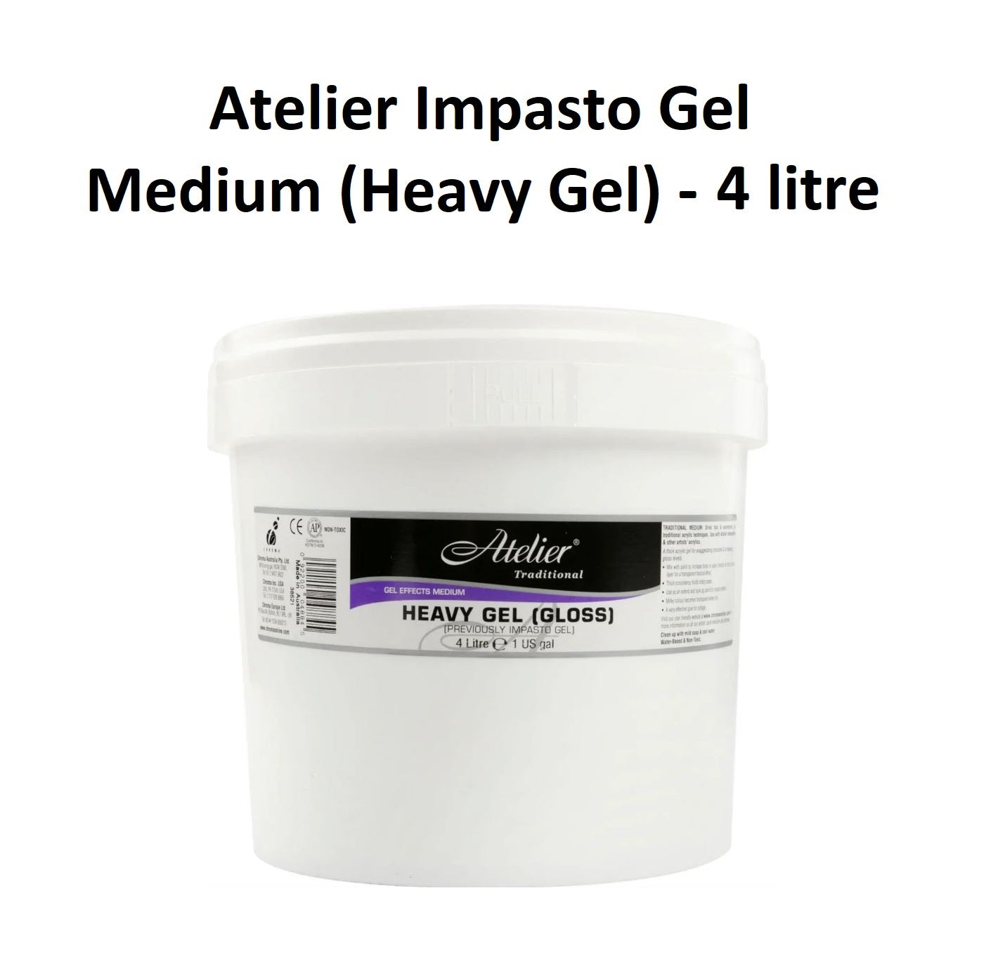 Atelier Impasto Gel Medium (Heavy Gel) - 4 Litre