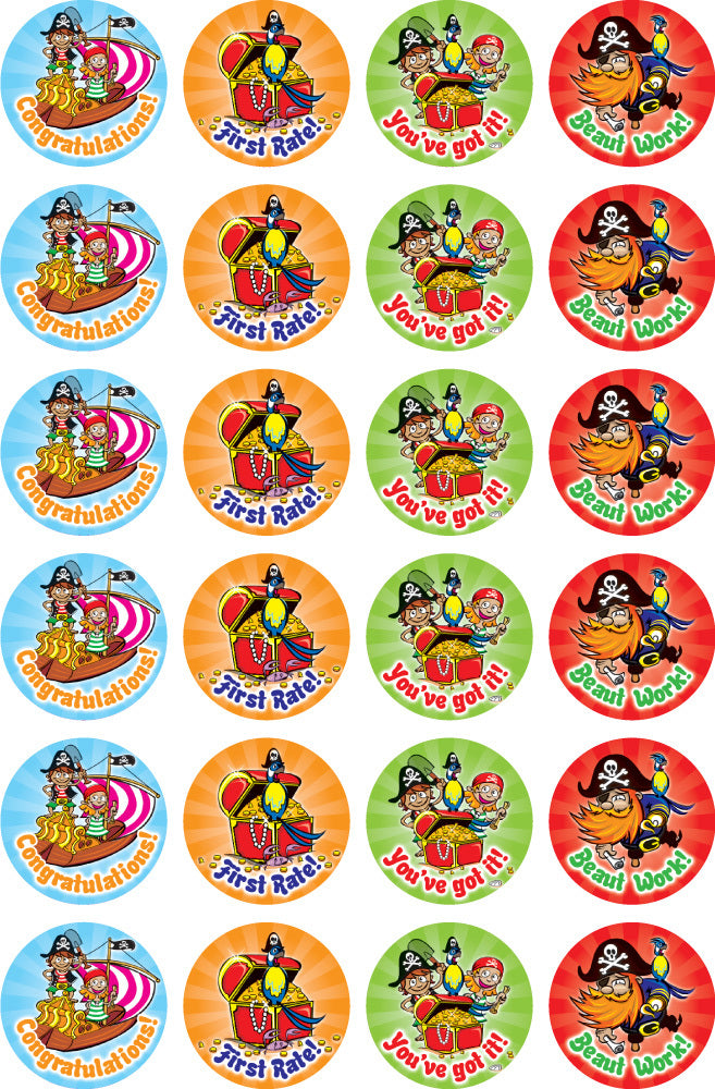 Pirates - Merit Stickers (Pack of 96)