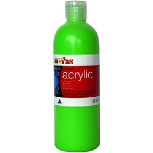 Fluoro Green 500mL - FAS Student Acrylic Paint Fluorescent