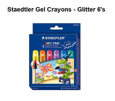 Staedtler Gel Crayons - Glitter 6's