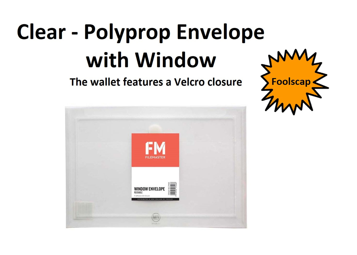 Clear - Polyprop Envelope with Window