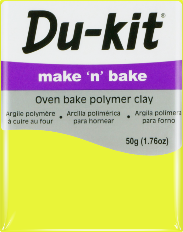 Fluoro Yellow 50g - Du Kit Modelling Clay