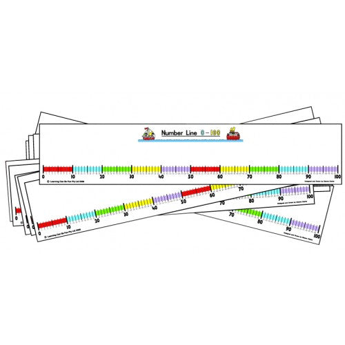Student Number Line - 0-100 - Pack of 10