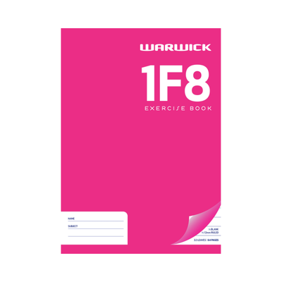 1F8 - Exercise Book - 12mm Lined with Picture Space (Warwick)