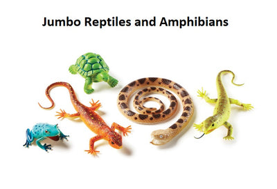 Jumbo Animal Sets - Reptiles And Amphibians
