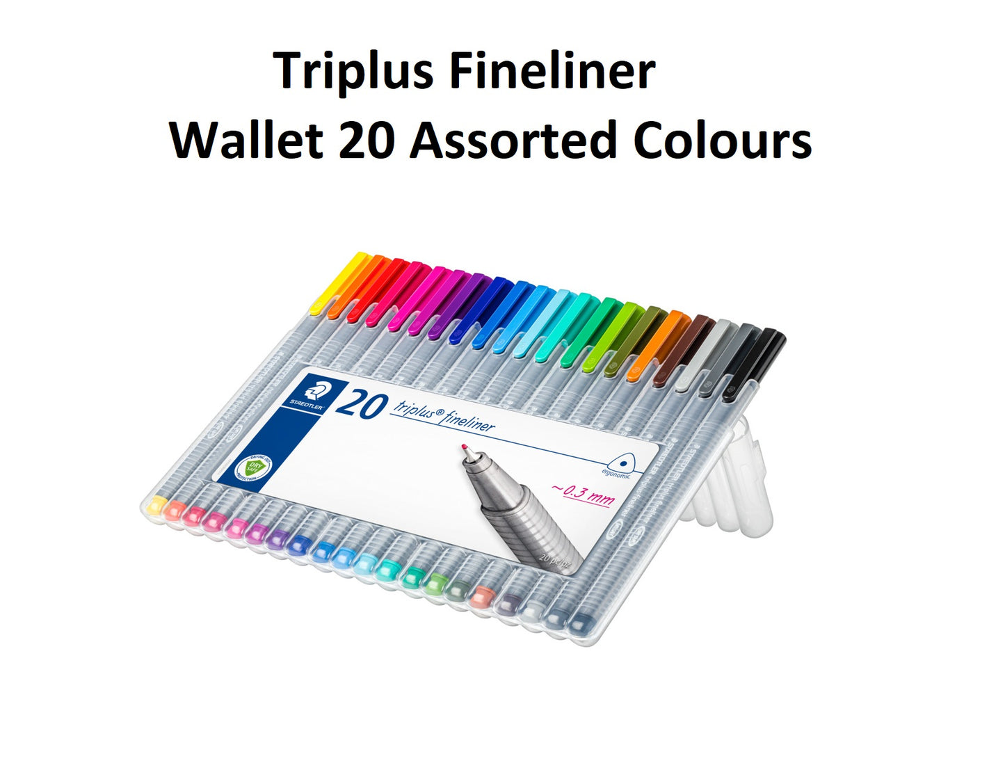 Set of 20 - Staedtler Triplus Fineliner Pens
