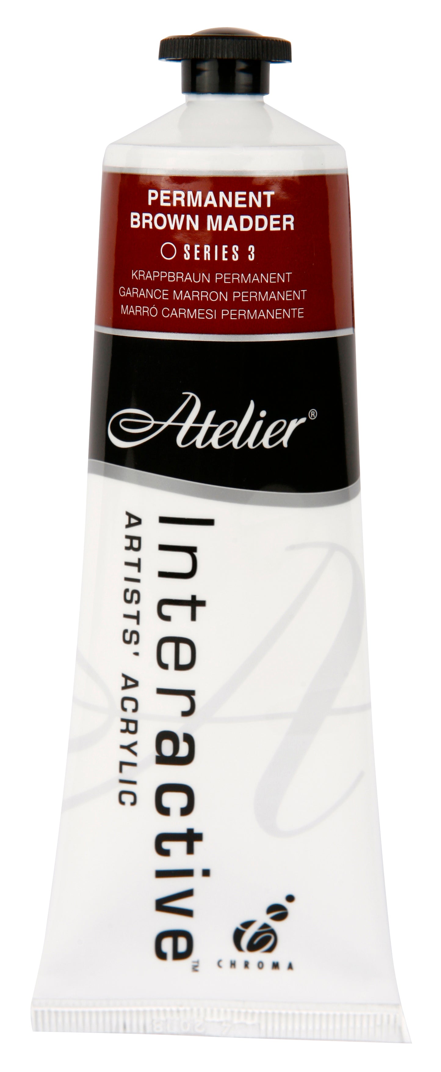 Permanent Brown Madder 80ml - Atelier Acrylic Paint S3
