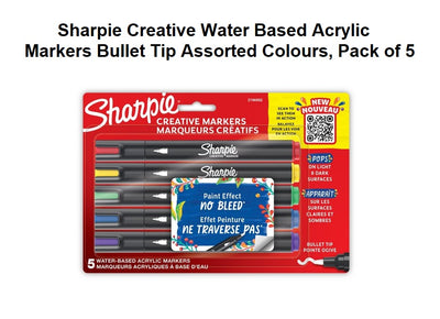 Sharpie Creative Paint Markers - Assorted 5pk