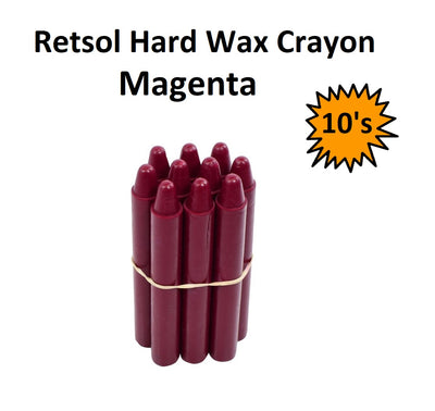 Retsol Hard Wax Crayon - Magenta 10's