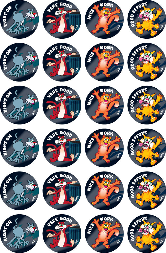 Electric Cats - Merit Stickers (Pack of 96)