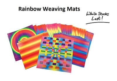 Rainbow Weaving Mats - 18cm Square - Pack of 72