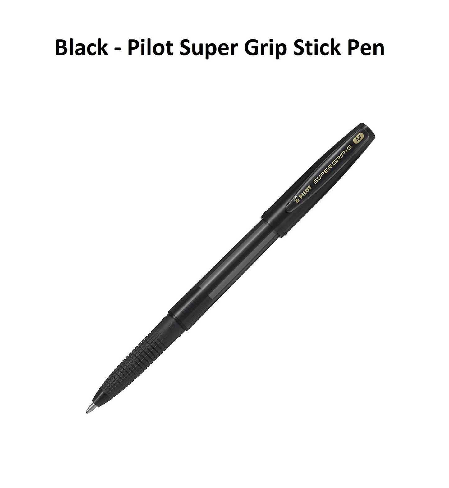 Black - Pilot Super Grip Stick Pen