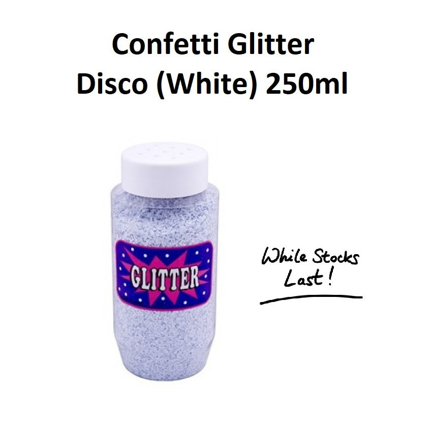 Disco (White) 250ml - Confetti Glitter