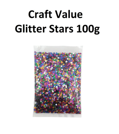 Glitter Shapes - Stars 100g
