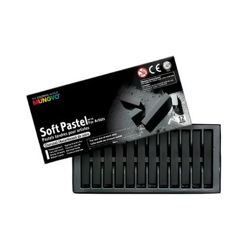 Mungyo Chalk Pastels - Charcoal 12's