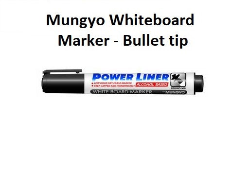 Black - Bullet Tip Mungyo Whiteboard Marker