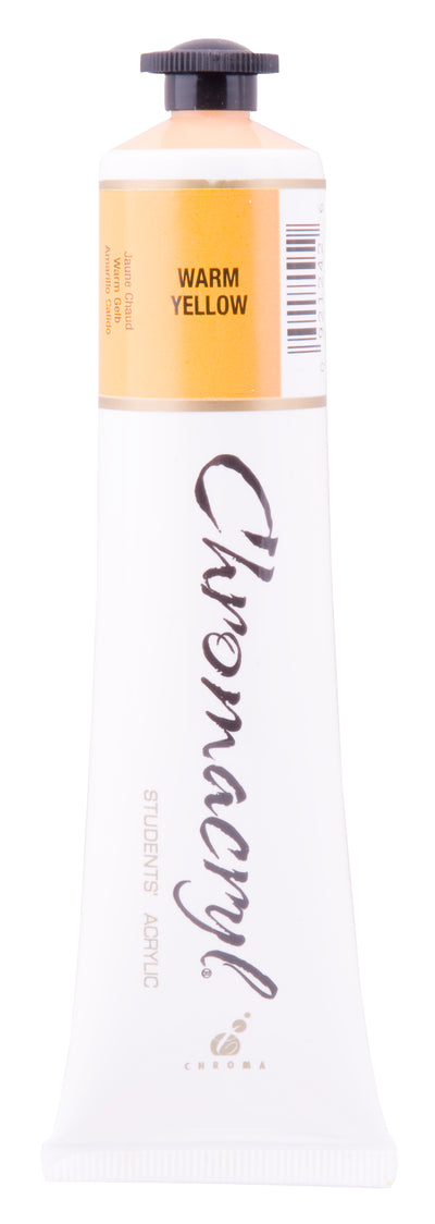 Warm Yellow 75ml - Chromacryl Acrylic Paint