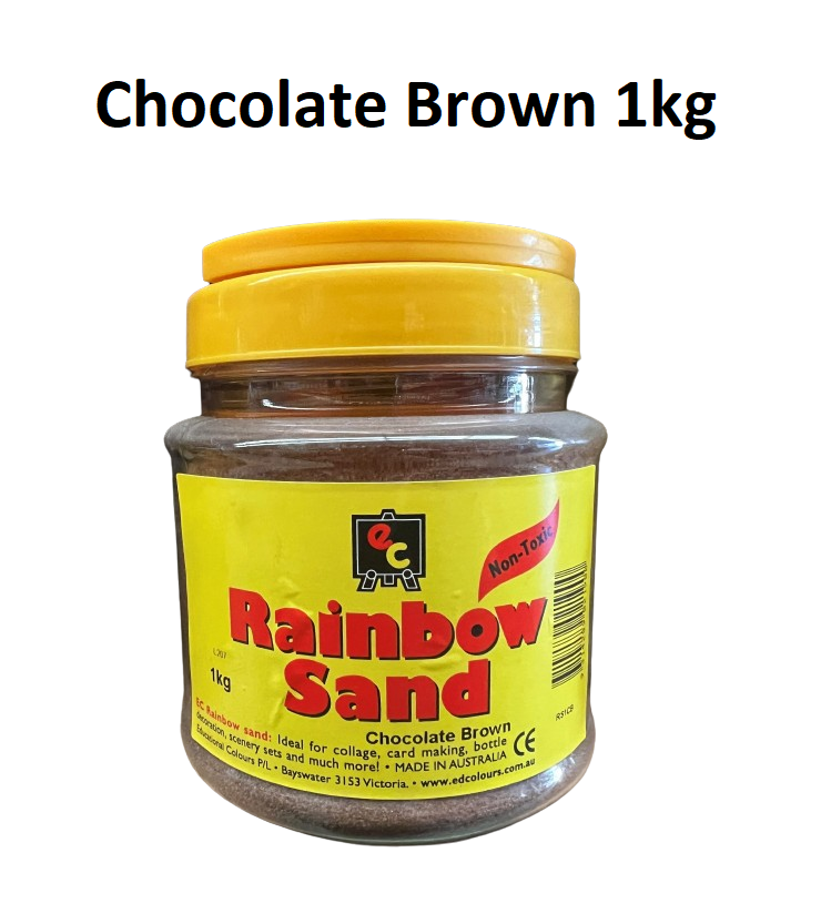 Chocolate Brown 1kg - Coloured Sand Tub