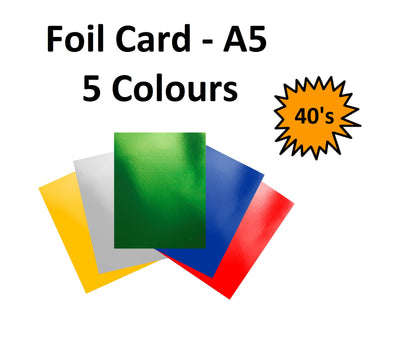Foil Card - A5 - 40 Sheets