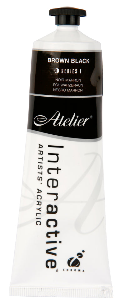 Brown Black 80ml - Atelier Acrylic Paint S1