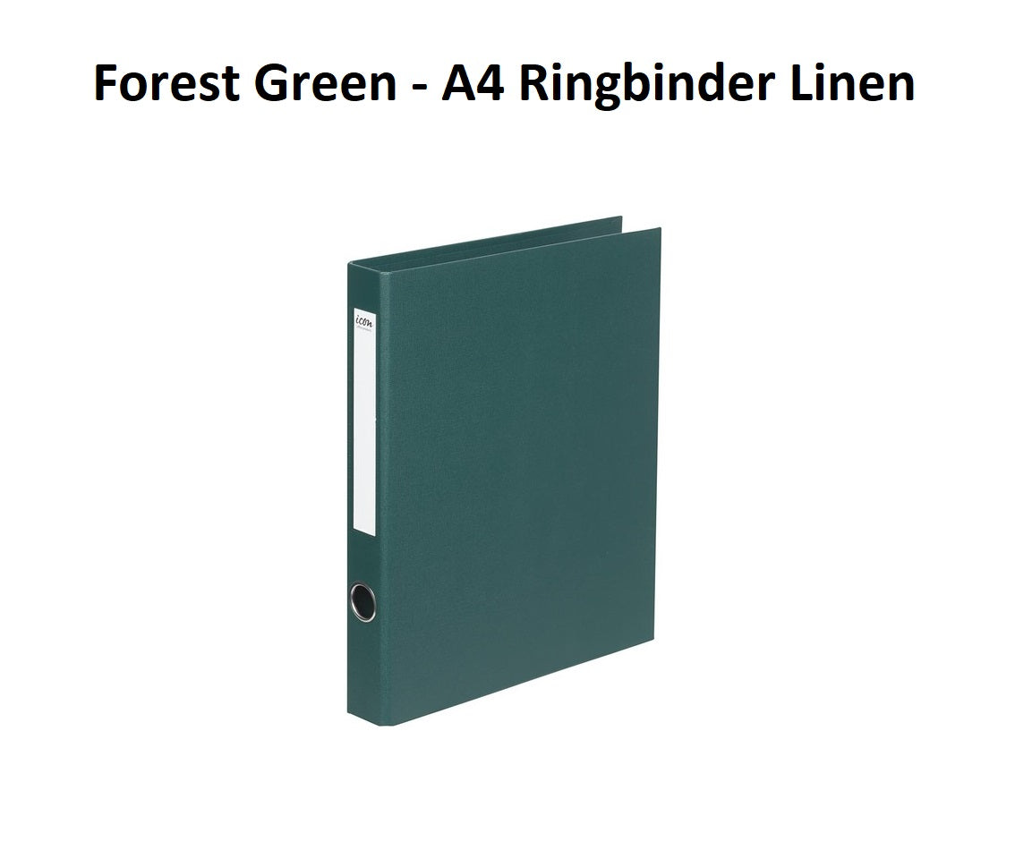 Forest Green - A4 Ringbinder Linen