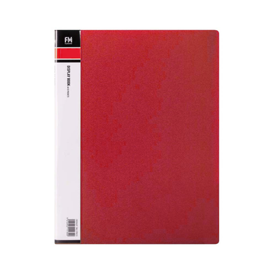Red - A4 Clearfile 10 Page