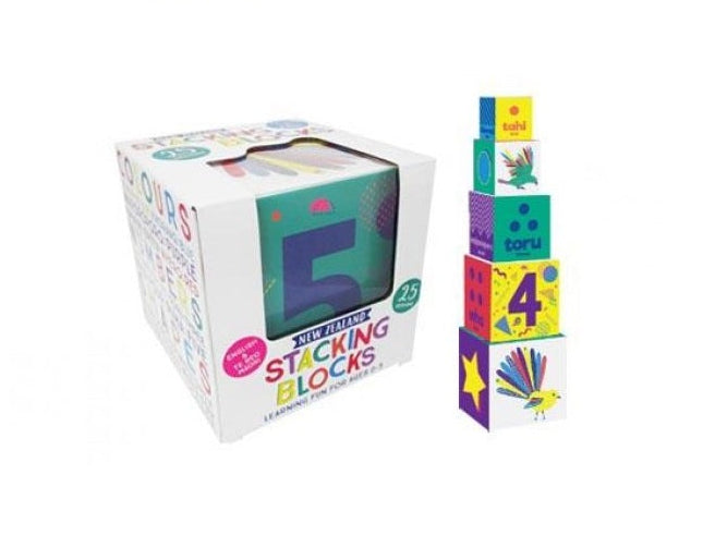 NZ Stacking Blocks - 5 Cubes – Educational Essentials Ltd