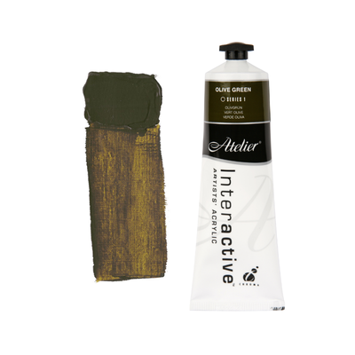 Olive Green 80ml - Atelier Acrylic Paint S1