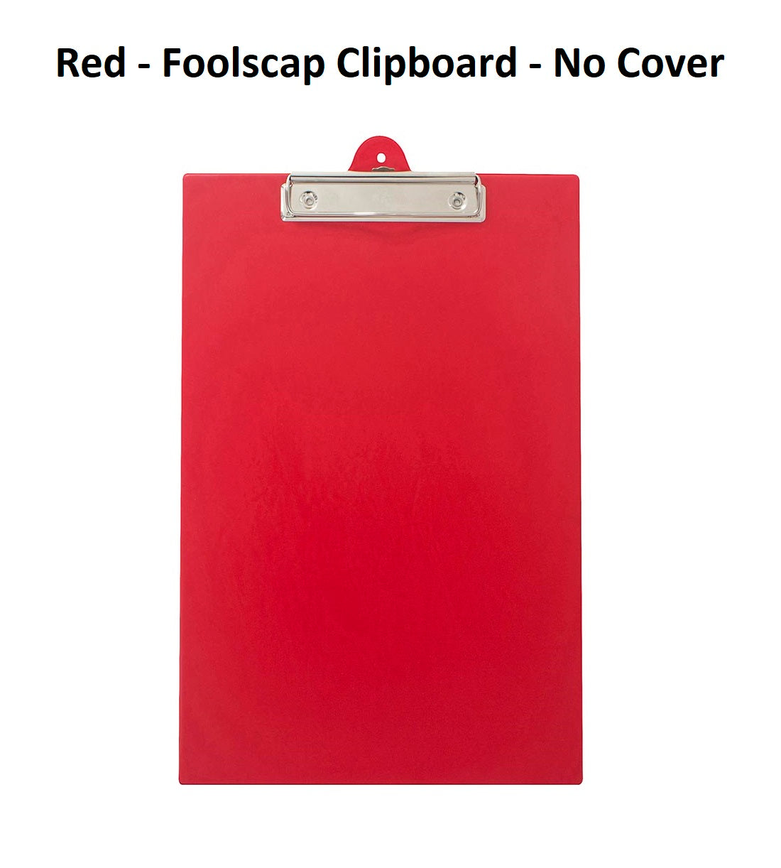 Red - Foolscap Clipboard - No Cover