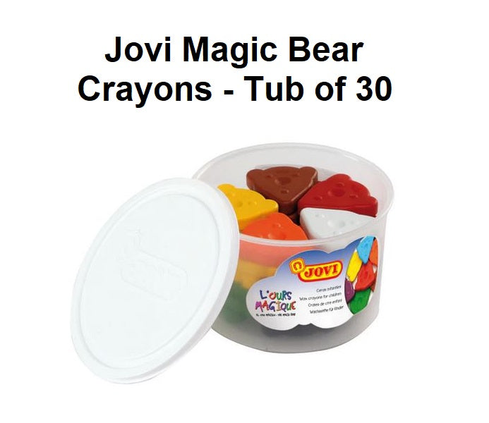 Jovi Magic Bear Crayons - Tub of 30