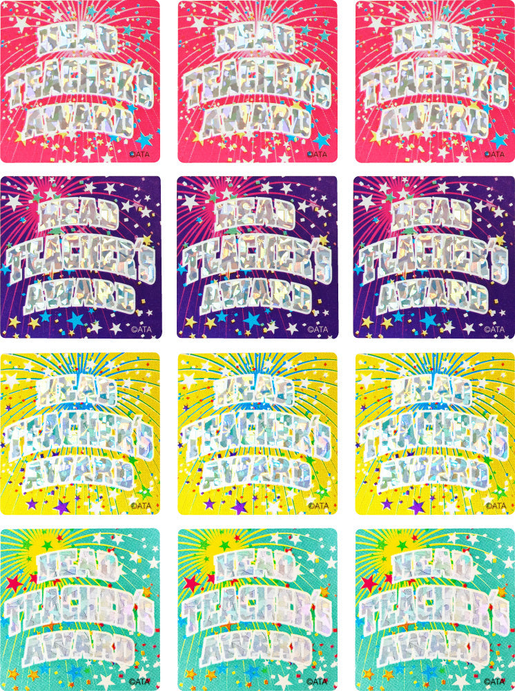 Head Teacher's Award - Holographic Merit Stickers (Pack of 48)