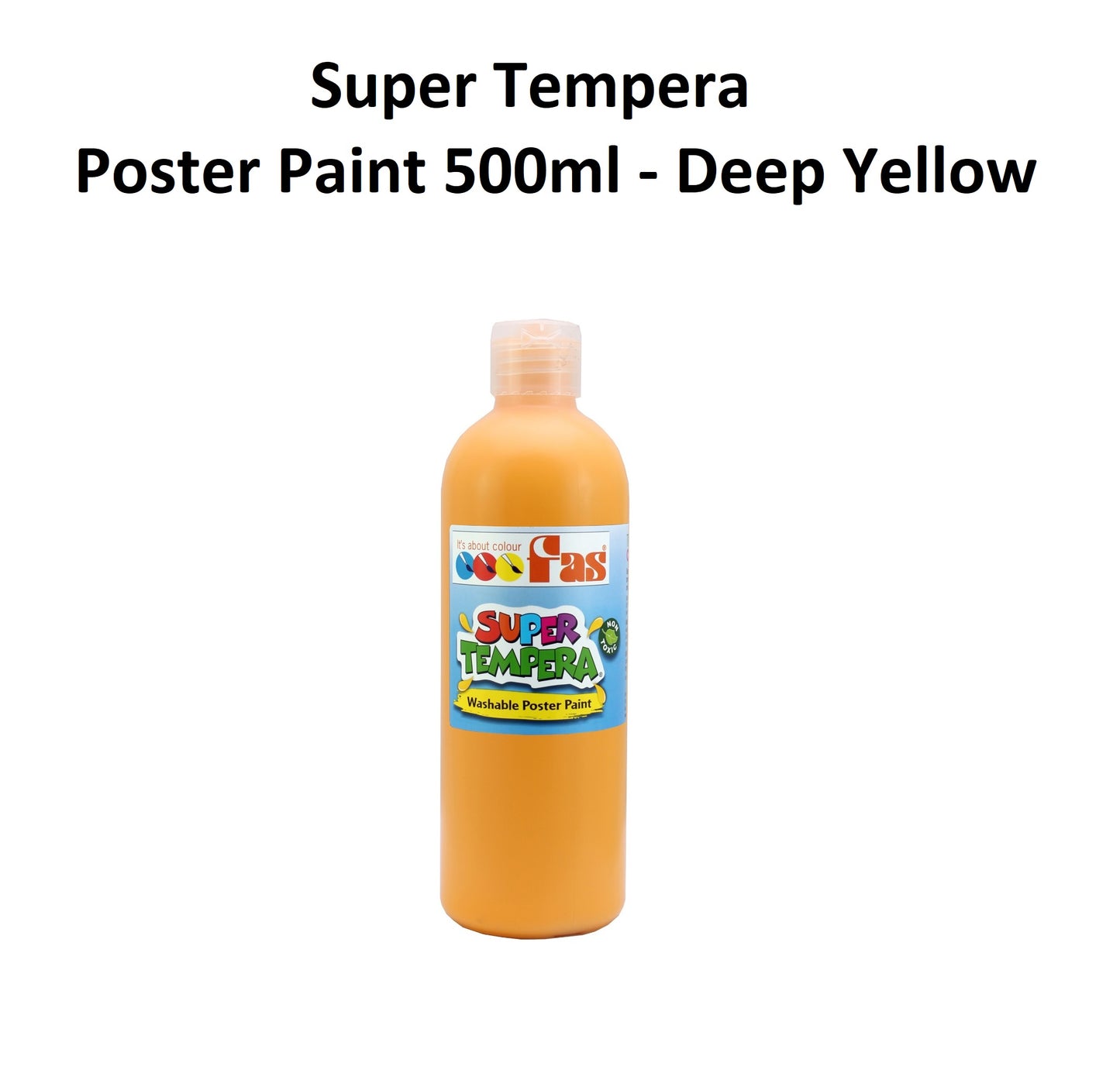 Deep Yellow 500mL - FAS Super Tempera Poster Paint