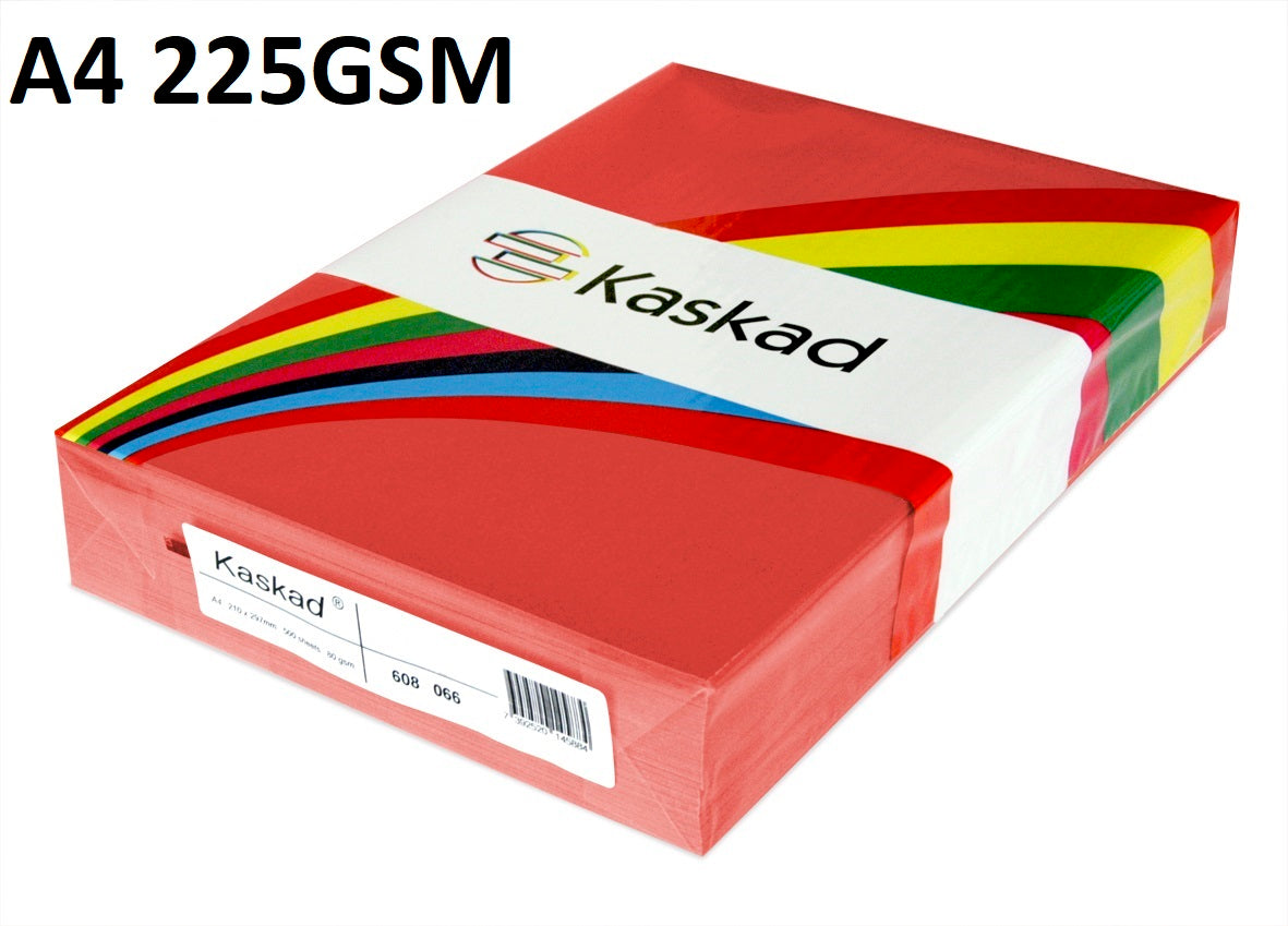 A4 Robin Red - Kaskad 225gsm 100 sheets